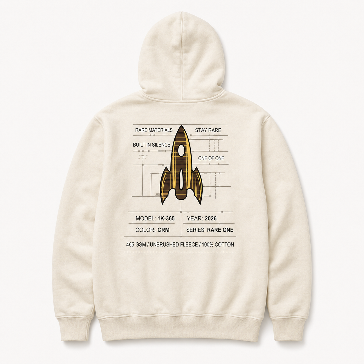 Rare One Hoodie — Cream